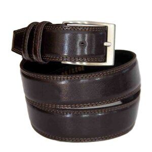 NEW Antonio De Patrizi Italian Leather Dress Belt Brown Men's Size 38-40